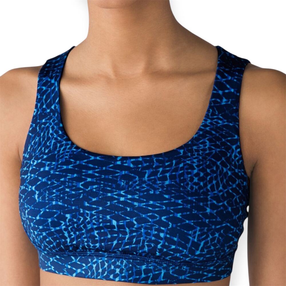 lululemon athletica Blue Mosaic Scoop Sports Bra